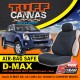 Tuff Canvas Isuzu D-MAX DMAX Custom made Seat Covers Front and Rear 